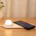 Xiaomi Yeelight Wireless Quick Fast Charger USB Charging Port Design with Separated Magnetic Design 7 LED Double Color Temperature Changing Night Light Beside Lamp Compact for Mobile Phone Living Room - White - SW1hZ2U6MTYxNzE0