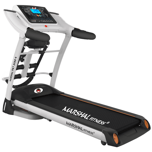 Marshal Fitness 4way running machine foldable auto incline treadmill with 5hp motor and lcd display - SW1hZ2U6MTE4NTEx