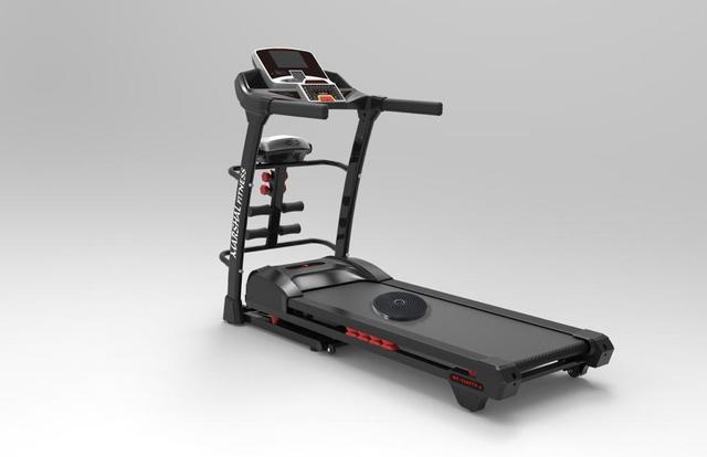 جهاز الجري   Treadmill with Massager, Sit-ups, Tummy Twister, and Dumbbells (5HP) - SW1hZ2U6MTE4NTAy