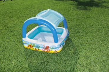 حمام سباحة قابل للنفخ للأطفال مع مظلة من Bestway
