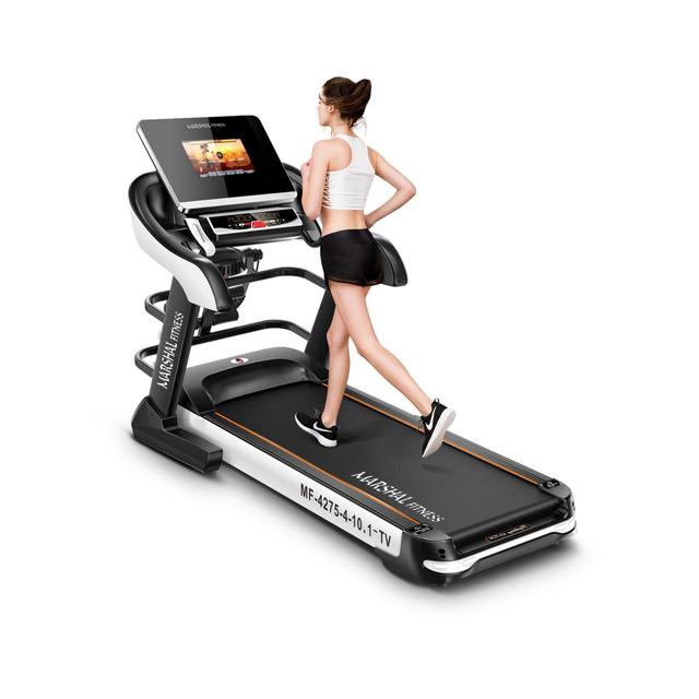 جهاز الجري Treadmill with 10.1" TFT TV Screen & Massager 6.0 HP - SW1hZ2U6MTE4NDQy