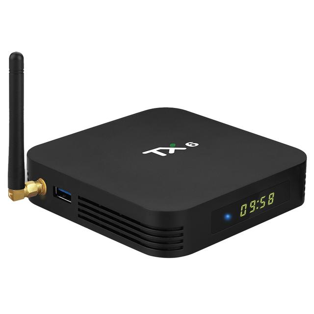 Wownect TX6-H Android TV Box H6 Quad-Core Cortex A53 [4GB RAM 64GB ROM] with 5G Support WIFI Bluetooth Full HD 3D 4K 6K Smart Android TV Box [Supports Miracast] - Black - SW1hZ2U6MTMzMzUy