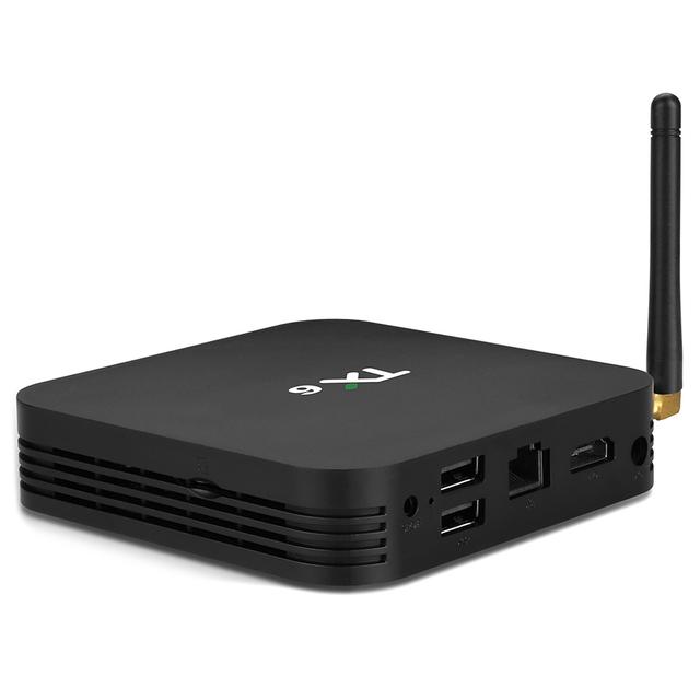 Wownect TX6-H Android TV Box H6 Quad-Core Cortex A53 [4GB RAM 64GB ROM] with 5G Support WIFI Bluetooth Full HD 3D 4K 6K Smart Android TV Box [Supports Miracast] - Black - SW1hZ2U6MTMzMzU2