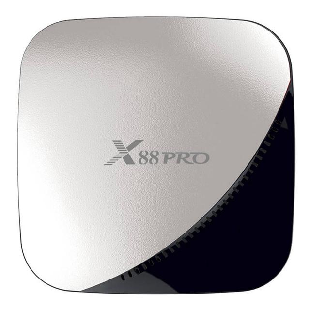 Wownect X88 PRO Android TV Box RK3318 Chipset [4GB RAM 64GB ROM] with 5G Support WIFI Bluetooth Full HD 3D 4K TV Box Wireless Screen Projection [Airplay & DLNA] - Black - SW1hZ2U6MTMzNjc1