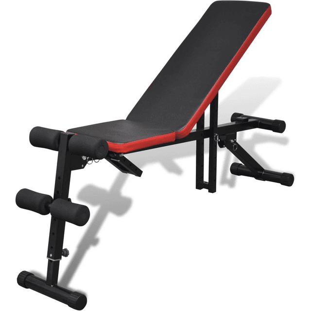 Marshal Fitness adjustable multi function weight lifting utility bench flat incline and decline bench press - SW1hZ2U6MTE5NDc1