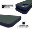 O Ozone iPhone 12 Pro / iPhone 12 Case, Bumper Edge Slim Ultra-Thin Lightweight Frosted Translucent Matte Protective Bumper Cover [ Designed Case for iPhone 12 Pro / iPhone 12 ] - Navy Blue - Navy Blue - SW1hZ2U6MTI1NDE3
