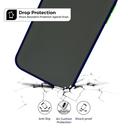 O Ozone iPhone 12 Pro / iPhone 12 Case, Bumper Edge Slim Ultra-Thin Lightweight Frosted Translucent Matte Protective Bumper Cover [ Designed Case for iPhone 12 Pro / iPhone 12 ] - Navy Blue - Navy Blue - SW1hZ2U6MTI1NDIx