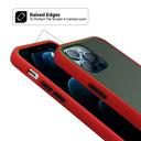 O Ozone iPhone 12 Mini Case, Bumper Edge Slim Ultra-Thin Lightweight Frosted Translucent Matte Protective Bumper Cover [ Designed Case for iPhone 12 Mini ] - Red - Red - SW1hZ2U6MTIzNDcx