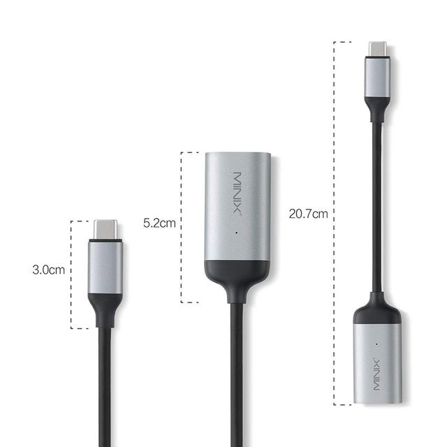 محولة USB الى HDMI لحواسيب ويندوز وماك USB-C to 4K/60Hz HDMI Adapter For Windows, Mac and Chrome - MINIX - SW1hZ2U6MTIxMDgx