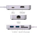 MINIX NEO C-X USB-C Multiport Adapter with HDMI Output and 10/100Mbps Ethernet For New MacBook - Grey - SW1hZ2U6MTIxMDUz