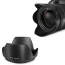 O Ozone Professional 55mm Tulip Flower Lens Hood [ Compatible for Nikon, for Canon DSLR Camera, Digital Cameras and Camcorders ] [Protects Lens from Accidental Impact] - Black - SW1hZ2U6MTI1OTI3
