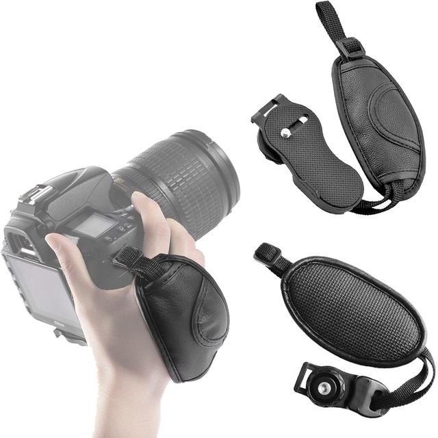 حزام حامل الكاميرا  O Ozone Leather Professional Hand Grip Strap Compatible For Nikon Camera, For Cannon DSLR Camera, Digital Camera, SLR - SW1hZ2U6MTIzOTM4