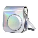O Ozone Holographic Case for Fujifilm Instax Mini 11 Case PU Leather Instant Camera Cover with Adjustable Strap [ Designed Cover for Fujifilm Instax Mini 11 Instant Camera Bag ] - Silver - Silver - SW1hZ2U6MTI0NDk4
