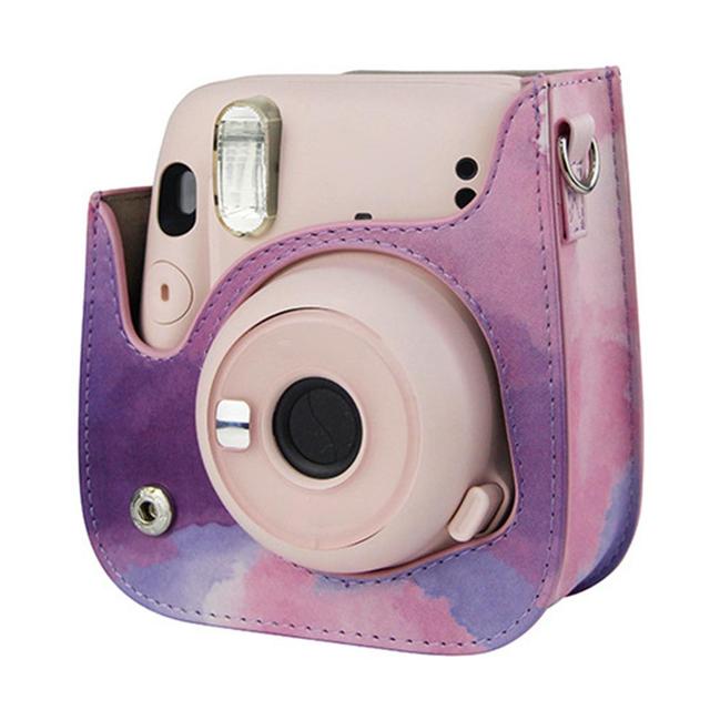 O Ozone Case for Fujifilm Instax Mini 11 Case PU Leather Instant Camera Cover with Adjustable Strap [ Compatible for Fujifilm Instax Mini 11, Mini 9, Mini8 Instant Camera Bag ] - Pink Cloud - Multicolor - SW1hZ2U6MTI1MTEy