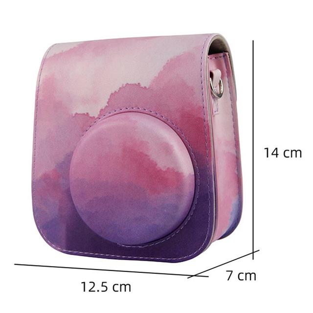 O Ozone Case for Fujifilm Instax Mini 11 Case PU Leather Instant Camera Cover with Adjustable Strap [ Compatible for Fujifilm Instax Mini 11, Mini 9, Mini8 Instant Camera Bag ] - Pink Cloud - Multicolor - SW1hZ2U6MTI1MTE2