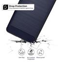 O Ozone Cover for Samsung Galaxy S21 Case, Carbon Brushed Texture Slim Ultra-Thin Flexible Cover [ Designed Case for Galaxy S21 ] - Navy Blue - Navy Blue - SW1hZ2U6MTI1NDA0