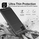O Ozone Cover for Samsung Galaxy S21 Plus Case, Carbon Brushed Texture Slim Ultra-Thin Flexible Cover [ Designed Case for Galaxy S21 Plus ] - Black - Black - SW1hZ2U6MTIzMjky