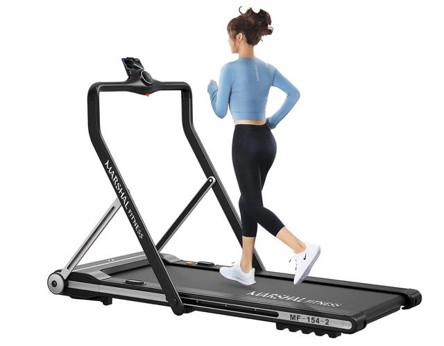 Marshal Fitness dc 3 0hp motorized treadmill with led display screen - SW1hZ2U6MTE4Nzg1