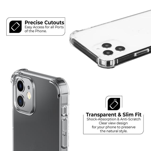 O Ozone Case Compatible with Apple iPhone XS Max Case, Flexible Defender Series TPU Transparent Ultra-Thin, Slim Protection, Shockproof [ Designed Case for iPhone XS Max] - Clear - Clear - SW1hZ2U6MTIzMTc2