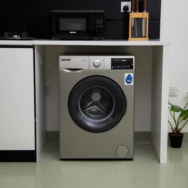 غسالة جيباس أوتوماتيكية بسعة 7 كيلو  Fully Automatic Washing Machine - Geepas (1000 RPM)) - SW1hZ2U6MTUzNjQ5