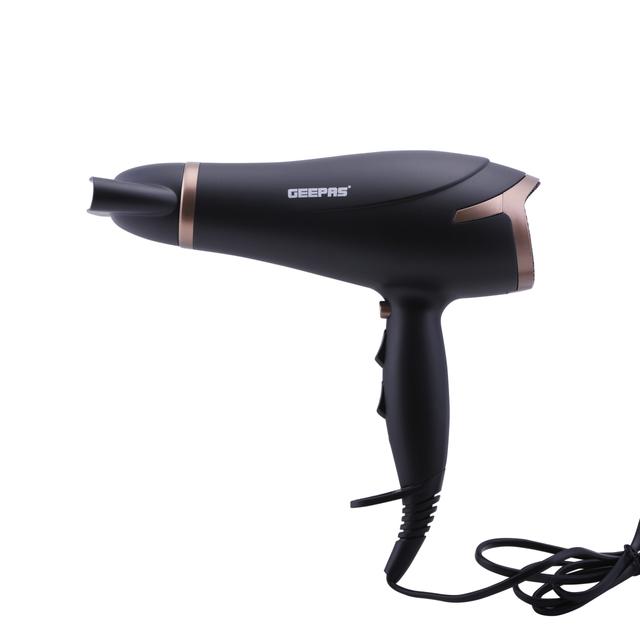Geepas GH8643 2200W Powerful Hair Dryer - 2-Speed & 3 Temperature Settings - Cool Shot Function For Frizz Free Shine Detachable Cap- 2 Years Warranty - SW1hZ2U6MTM4NzQ0