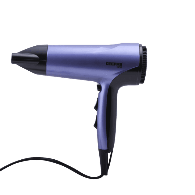 Geepas GHD86017 Compact Hair Dryer 1800W - Portable Ionic Fast Drying Blower with 3 Heat & 2 Speed Settings, Cool Shot - Removable Filter - Quickly Dry & Style Hair - SW1hZ2U6MTM5MTM5