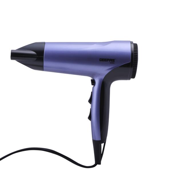 Geepas GHD86017 Compact Hair Dryer 1800W - Portable Ionic Fast Drying Blower with 3 Heat & 2 Speed Settings, Cool Shot - Removable Filter - Quickly Dry & Style Hair - SW1hZ2U6MTM5MTQx