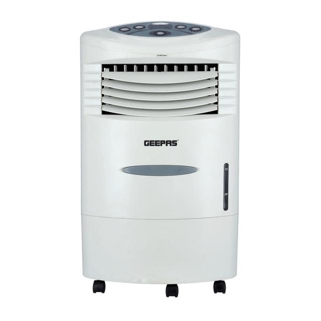Geepas Air Cooler - Portable Ergonomic Design with 4 Speed, Led Control Panel - 20L Water Tank & Ice Compartment - Led Control Panel with Remote - Wide Oscillation - Ideal for Home, Office & More - SW1hZ2U6MTM0OTg4