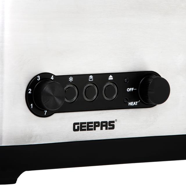 Geepas GBT36508UK 1250W Multi-Function Toaster with Egg Boiler and Poacher  - 2 Slice Toaster with Mini Frying Pan, Steamer Tray, Warming Rack - 6 Modes of Browning Control - Ideal Breakfast Set - 2 Year Warranty - SW1hZ2U6MTUwODUz
