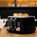 Geepas 4 Slice Bread Toaster - Adjustable 7 Browning Control 4 Slice Pop-Up Toaster with Removable Crumb Collection Tray, Self-Centering - Cancel, Defrost & Reheat - Perfect Sandwiches, Toast & More - SW1hZ2U6MTU0MTQ4