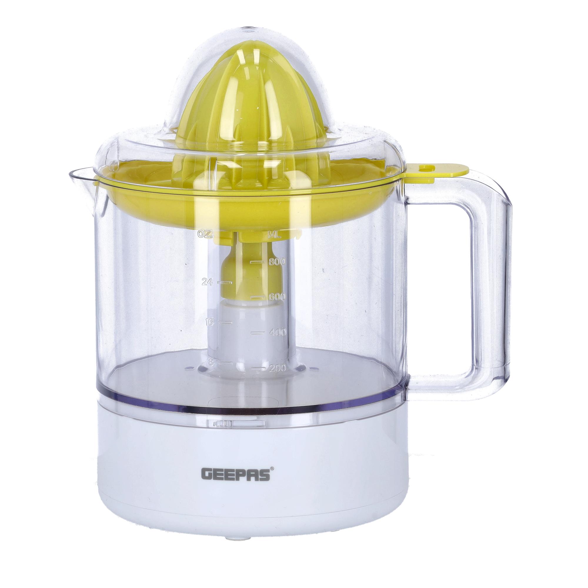 عصارة كهربائية Geepas 25W Citrus Juicer - Portable 2 Pressing Cone for Quick, Healthy, Nutritious Juices
