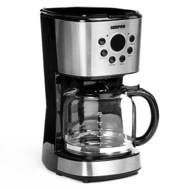 الة تحضير القهوة Geepas 1.5L Filter Coffee Machine - 900W - SW1hZ2U6MTM2MDIz