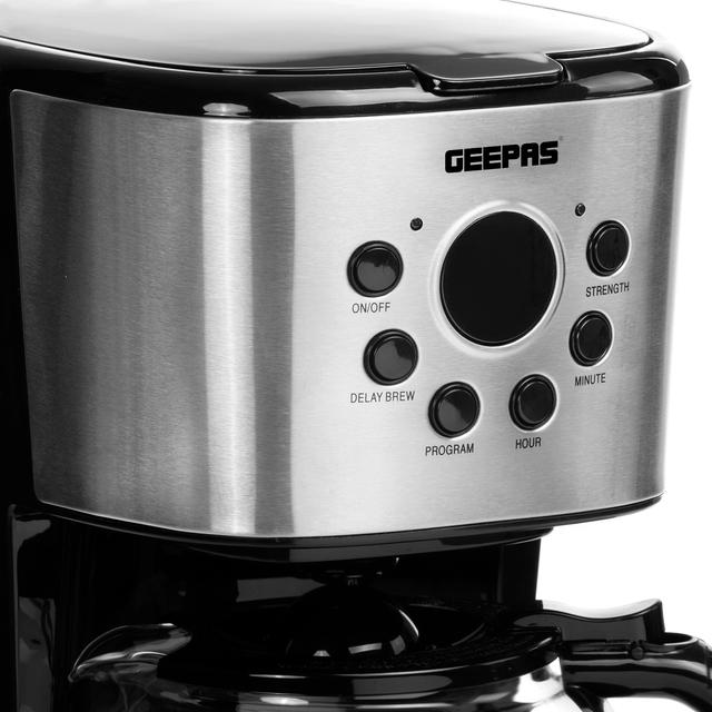 الة تحضير القهوة Geepas 1.5L Filter Coffee Machine - 900W - SW1hZ2U6MTM2MDI1