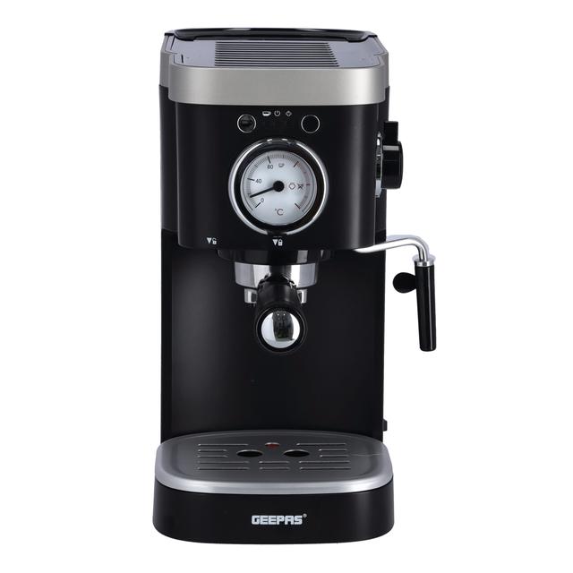 Geepas Portable Powerful 1100W Multi Function Coffee Machine with Overheat & Overpressure Protected GCM41510 - SW1hZ2U6MTUzNTc2