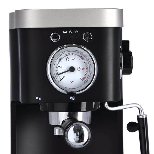 Geepas Portable Powerful 1100W Multi Function Coffee Machine with Overheat & Overpressure Protected GCM41510 - SW1hZ2U6MTUzNTg0