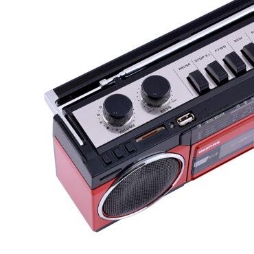 راديو محمول و مسجل للصوت مع ميكروفون مدمج Geepas Radio Casset Recorder