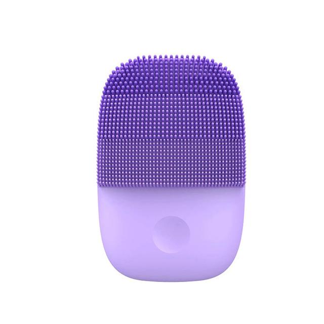 inFace Xiaomi Inface Facial Cleansing Brush Upgrade Version Mijia Electric Sonic Face Brush Deep Cleaning Waterproof Tool - Purple - Purple - SW1hZ2U6MTIwOTAy