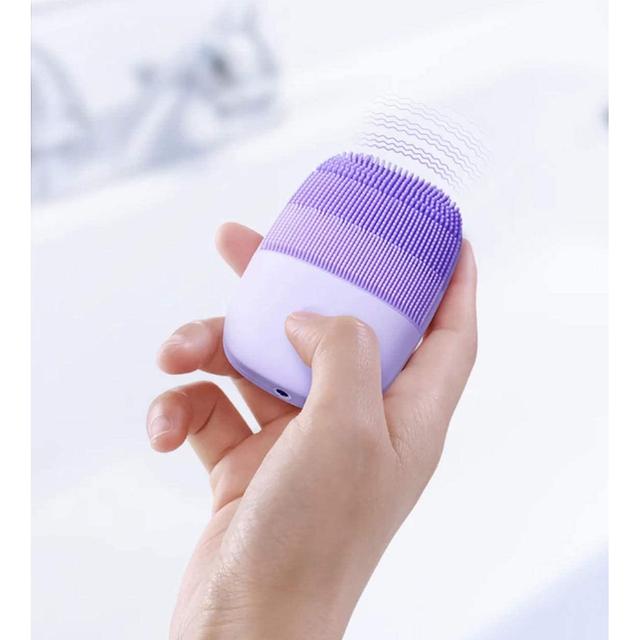 inFace Xiaomi Inface Facial Cleansing Brush Upgrade Version Mijia Electric Sonic Face Brush Deep Cleaning Waterproof Tool - Purple - Purple - SW1hZ2U6MTIwOTA0