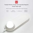 Xiaomi Yeelight Wireless Quick Fast Charger USB Charging Port Design with Separated Magnetic Design 7 LED Double Color Temperature Changing Night Light Beside Lamp Compact for Mobile Phone Living Room - White - SW1hZ2U6MTYxNzIw
