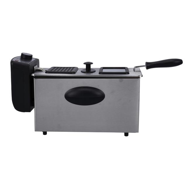 Geepas Compact 2180W Powerful 3L Deep Fryer with Overheat Protection & Chrome Plated Basket GDF36015 - SW1hZ2U6MTUzNjEw