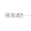 Geepas 3 Way Extension Socket 13A - Charge Multiple Devices with Child Safe, Extra Long Cord & Over Current Protected - Ideal For All Electronic Devices - SW1hZ2U6MTM3MDQ1