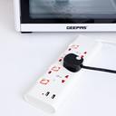 Geepas 3 Way Extension Socket with 2 USB Port - 4 Power Switches with Led Indicators - Extra Long 5m Cord with Over Current Protected - Ideal for All Electronic Devices - SW1hZ2U6MTM3MTEy