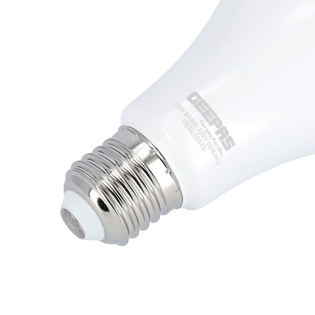 Geepas GESL55070 Energy Saving Led Bulb 15W - Portable E27 Socket, 1350Lm Brightness with 6500K - Ideal for Home Office Garage - 2 Years Warranty - SW1hZ2U6MTU0NTUx