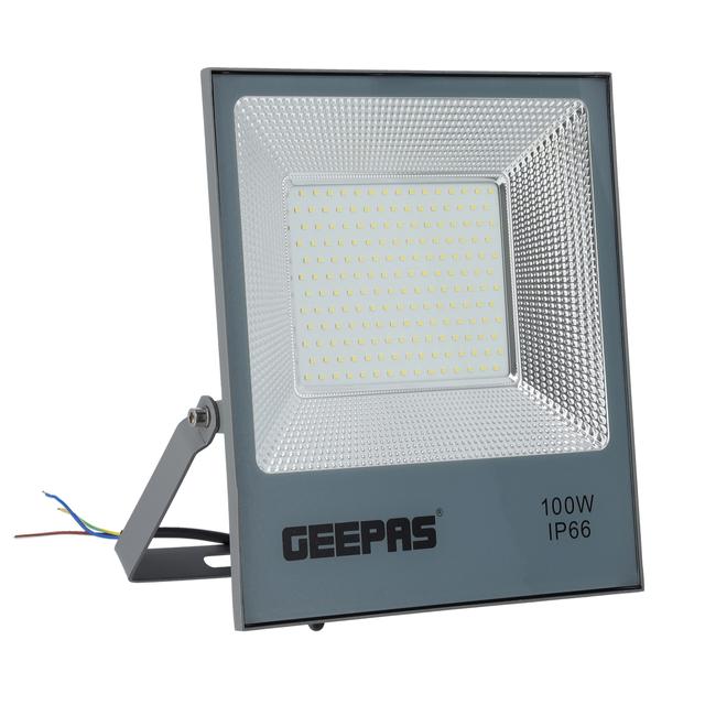 Geepas LED Flood Light 100W - Portable Design with Water Proof Body - 8000 Lumens & 6500K - Ideal Home, Office, Warehouse Etc - SW1hZ2U6MTU0Njg0