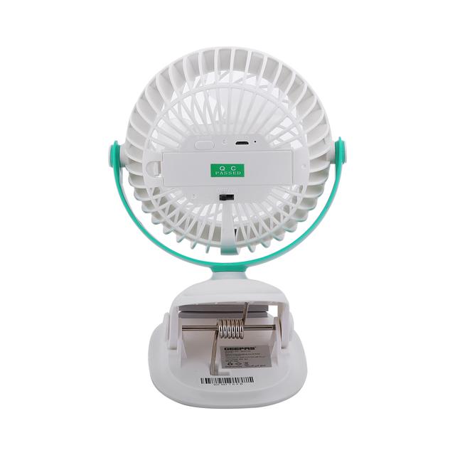 Geepas GF21137 Rechargeable Clip Fan with Light - Two Quiet Speeds with 7 Hours Continuous Working -1200 Mah Battery- - Ideal for The Home, Office & More - SW1hZ2U6MTQ4Mzg5