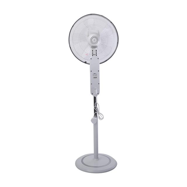 Geepas GF9466 16" Stand Fan With Remote Control 50W - 3 Speed, 5 Leaf Blade, Adjustable Height & Tilt Setting With Led Display - Auto Off - 2 Years Warranty - SW1hZ2U6MTM3NDc3