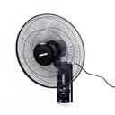 Geepas 16-Inch Wall Fan 60w - 3 Speed Settings With 7.5 Hours Timer | Wide Oscillation & Oveheat Protectio| Ideal For Home Green House Work Room Or Office Use - SW1hZ2U6MTM3NDky