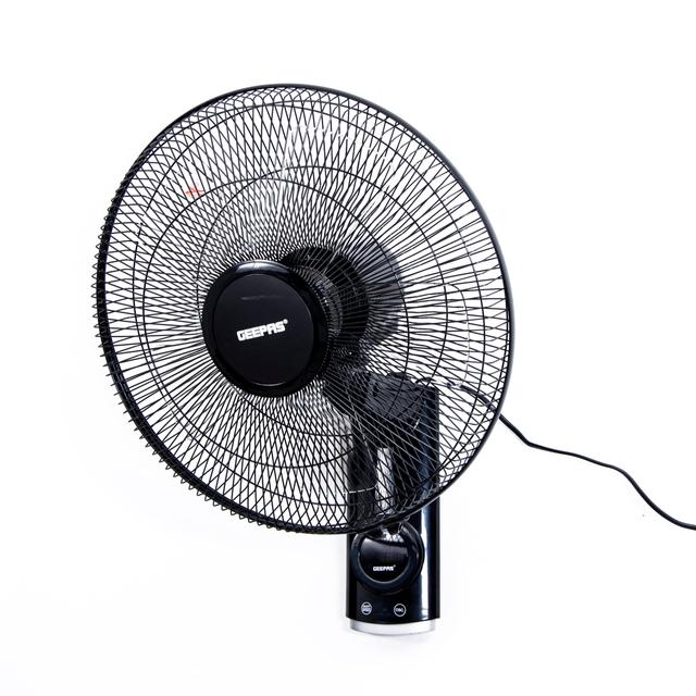 Geepas 16-Inch Wall Fan 60w - 3 Speed Settings With 7.5 Hours Timer | Wide Oscillation & Oveheat Protectio| Ideal For Home Green House Work Room Or Office Use - SW1hZ2U6MTM3NDky