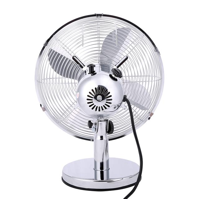 Geepas 12-Inch Metal Table Fan 3 Speed Settings With Wide Oscillation With Stable Base Ideal For Desk Fan, Home Or Office Use 2 Year Warranty - SW1hZ2U6MTM3NTk0