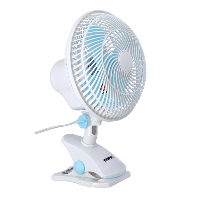 Geepas GF9626 Mini Desk Fan - Oscillation - 2 Speed Control - 3 Blade Design with Safety Grill - Ideal for Home, Offices, Libraries, Camping & More - SW1hZ2U6MTM3NzAy